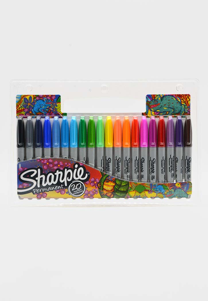 Sharpie Permanent Marker Multicolor Pack (20Pcs)