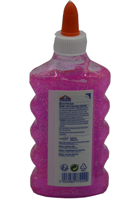 ELMERS GLITTER GLUE 177ML PINK