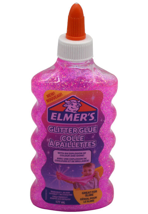 ELMERS GLITTER GLUE 177ML PINK