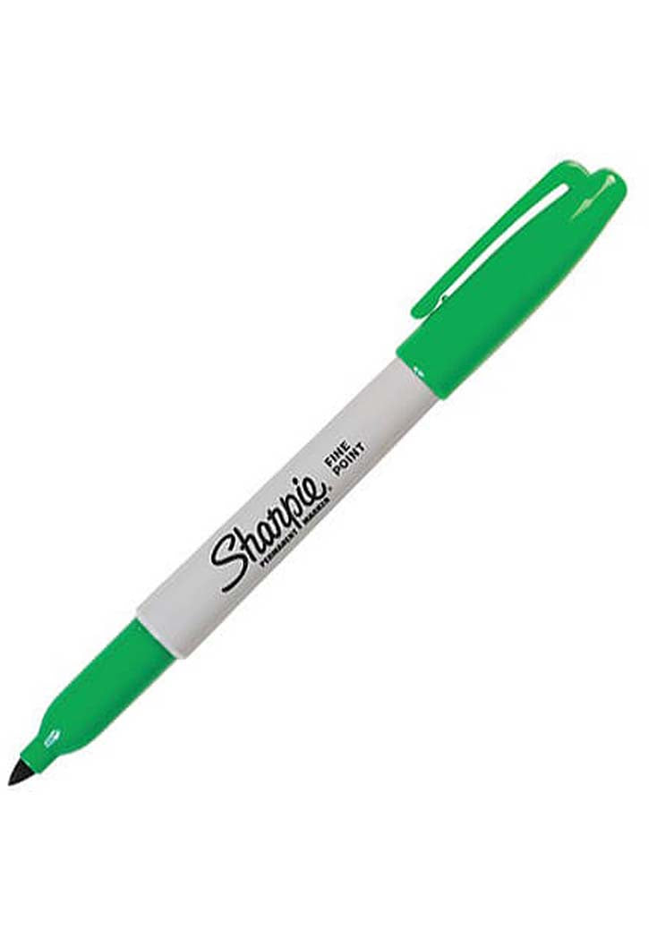 Sharpie - Fine Point Permanent Marker (Green)