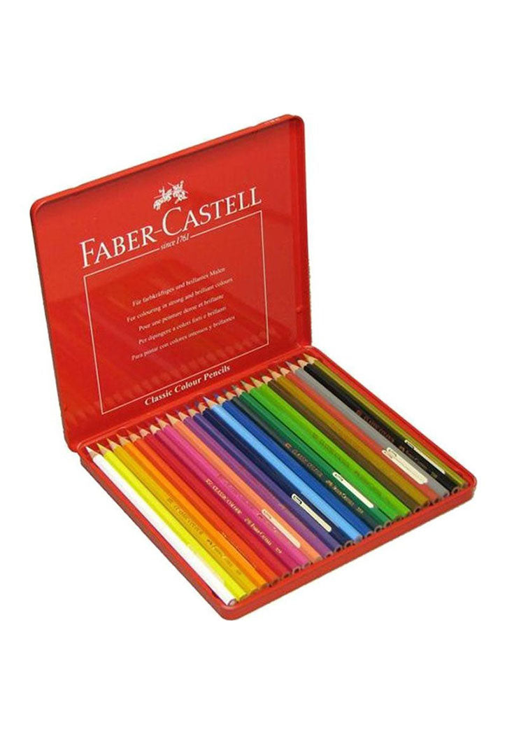 Faber Castell - 24 Wooden Classic Color Pencils