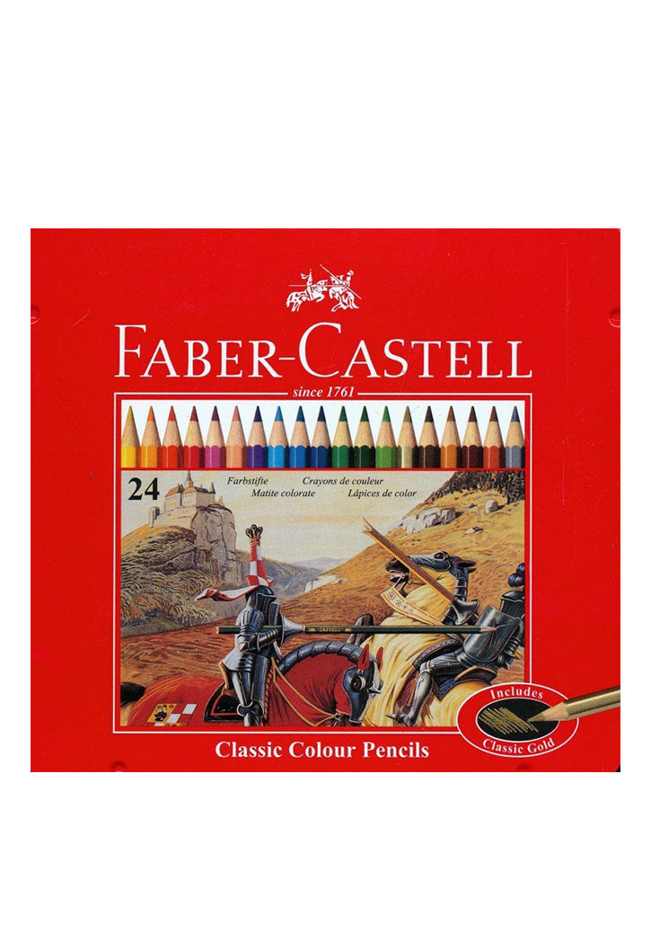 Faber Castell - 24 Wooden Classic Color Pencils