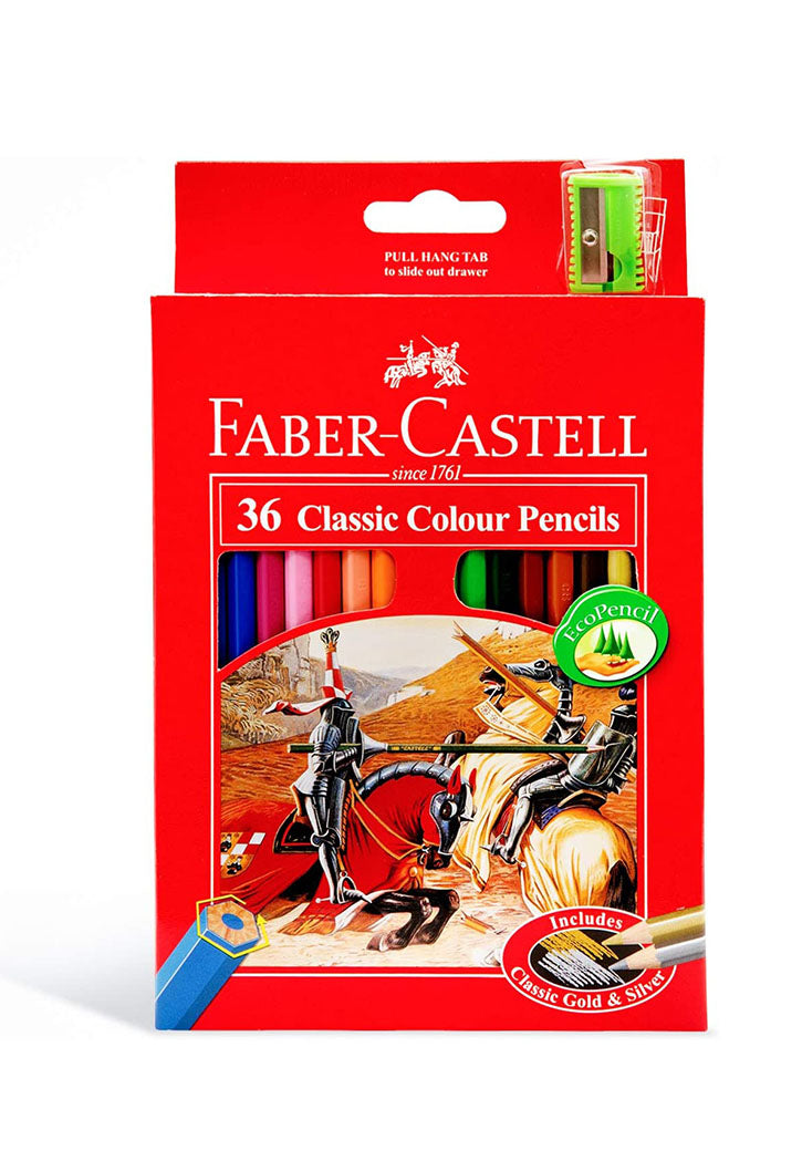 Faber Castell - 36 Classic Color Pencils With Sharpener