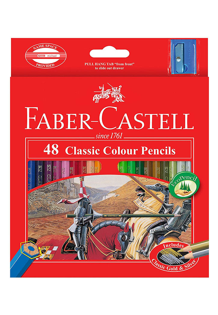 Faber Castell - 48 Classic Color Penclis With Sharpener