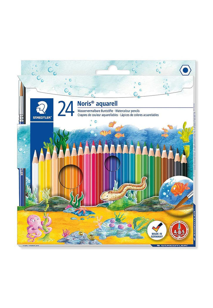 Staedtler - 24 Watercolor Pencils With Watercolor Brush