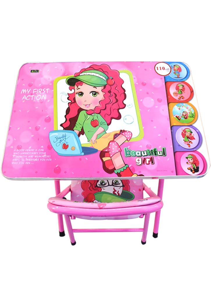 طاولة دراسة مع كرسي اطفال Education Table With Chair - Beautiful Girl