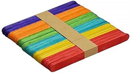 SBC CRAFT WOODEN STICK COLORED 7.5CM