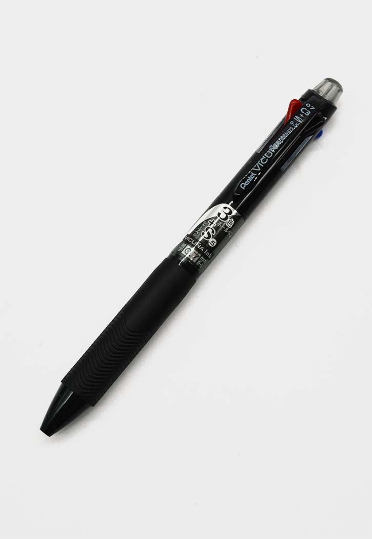 Pentel - 3 Color Ball Point Pen + Mechanical Pencil (Black)
