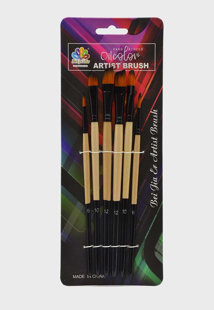 BEIJIAER - Oil Color Artist Brush Set 6 PCS