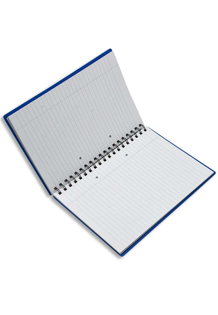 Nu Elite - Plastic Cover Spiral Notebook (Blue)