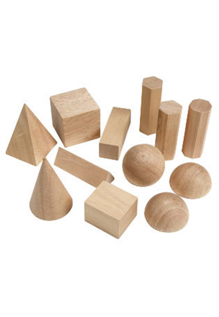 SBC WOODEN GEOMETRIC SHAPES NATURAL COL SMALL