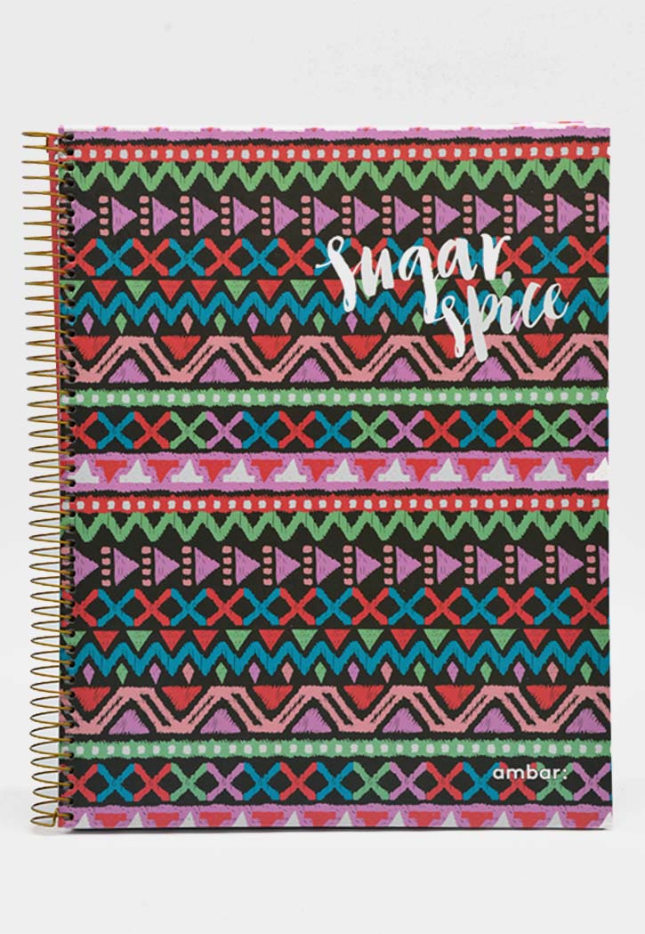Ambar Sugar And Spice - Spiral Lined Notebook A4