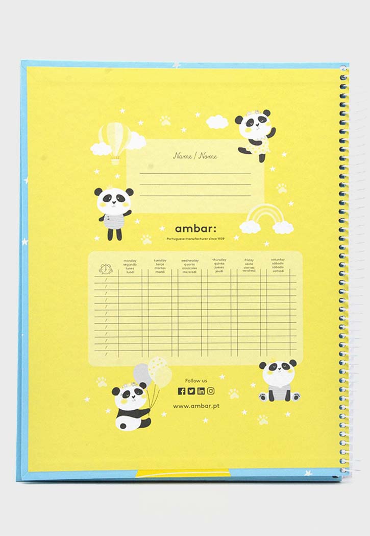 Ambar Pets Freinds - Spiral Hard Cover Square Notebook A5