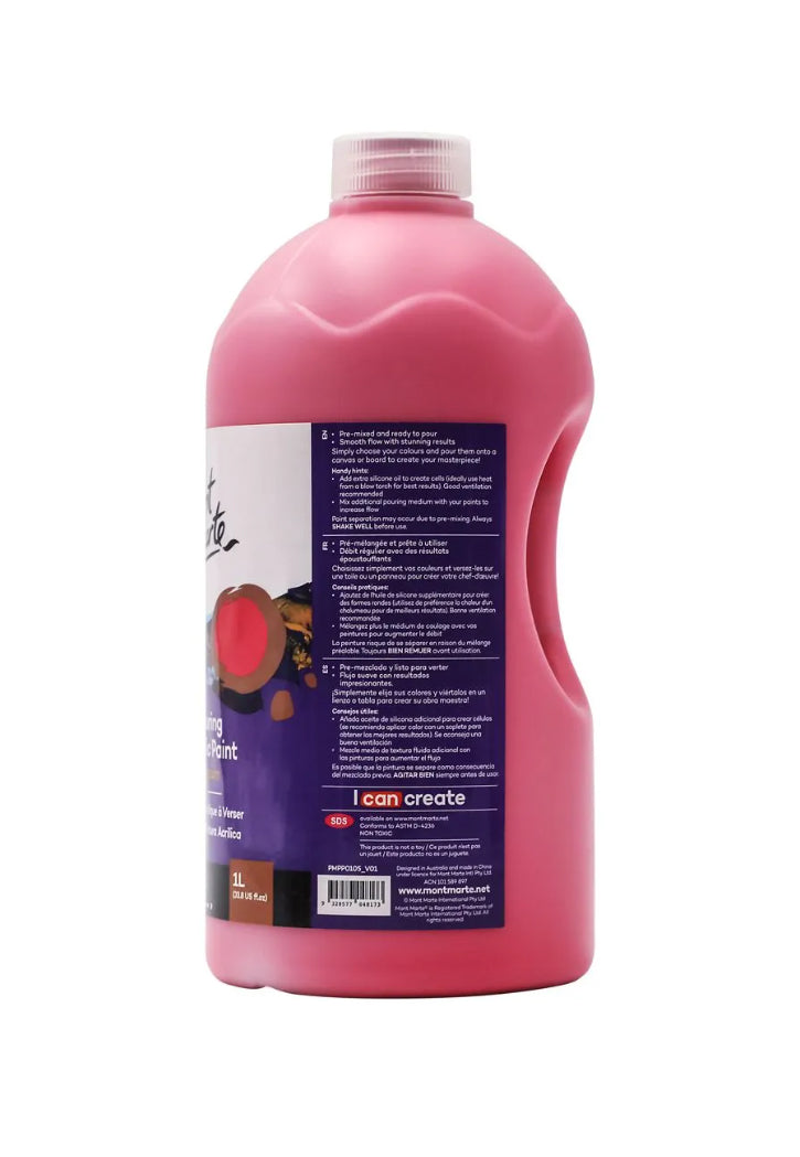 MONT MARTE PREMIUM POURING ACRYLIC PAINT 1L-SHIRAZ