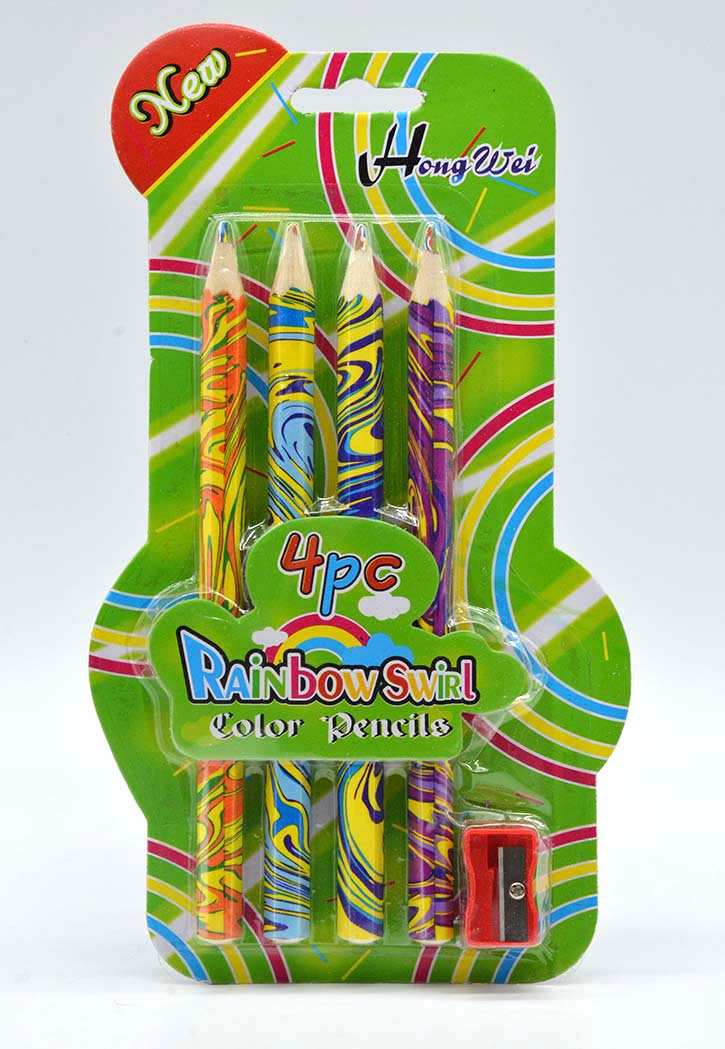 Jumbo Color Pencils With Sharpener