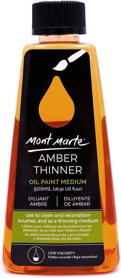 MONT MARTE AMBER THINNER OIL PAINT MEDIUM 500M