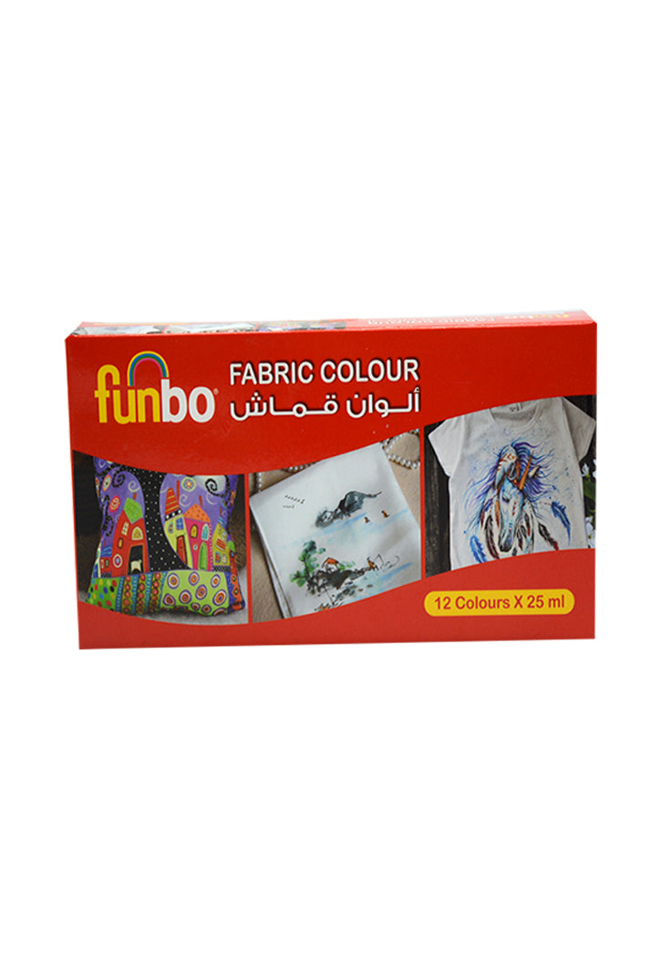 Funbo - Fabric Color Pain Set 12x25ML
