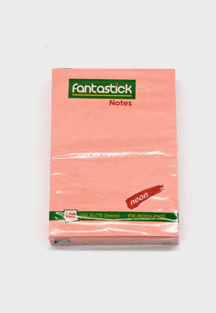 Fantastick Sticky Plain Notes ( Pink )