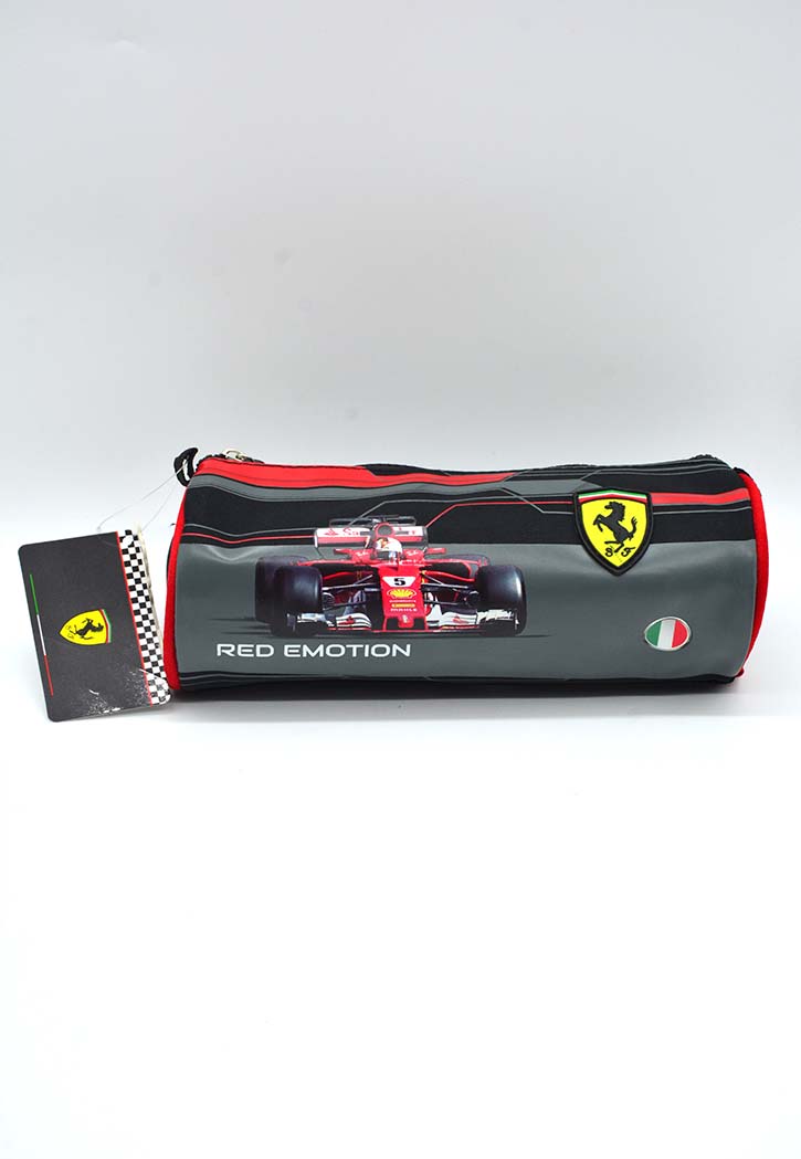 FERRRI RED EMOTION FAST TO BE FIRST ROUND PENCIL CASE