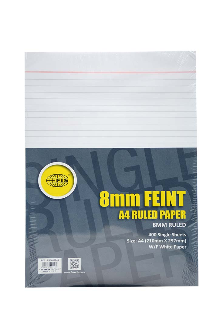 FIS - Ruled Paper Single Sheet A4