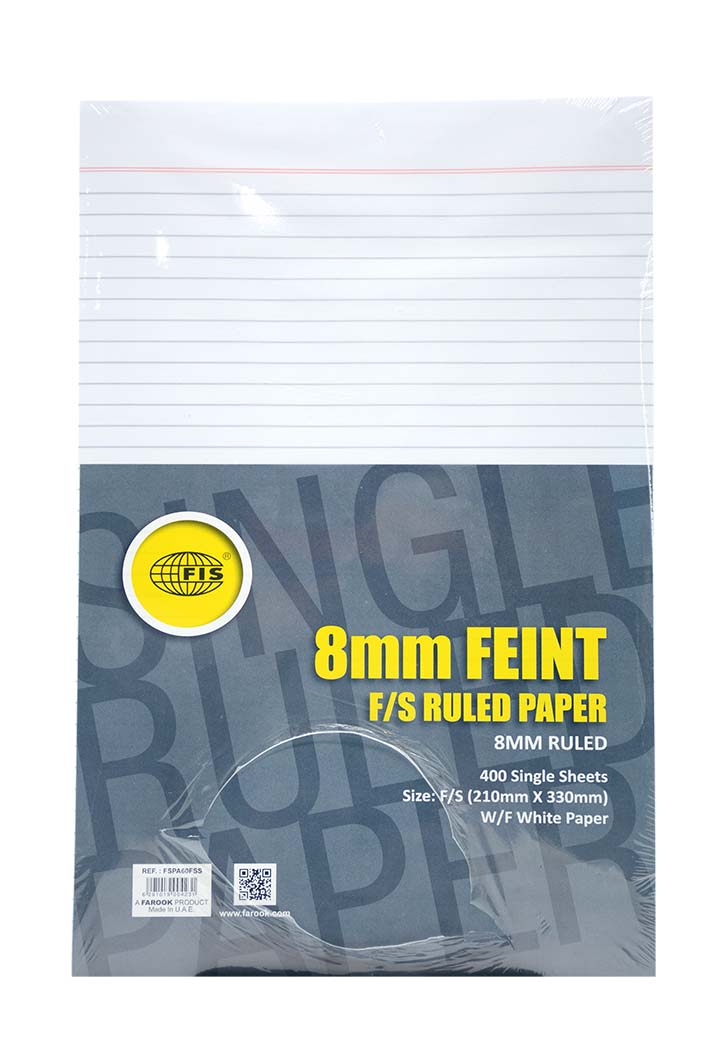 FIS - Ruled Paper Single F/S 60 GSM