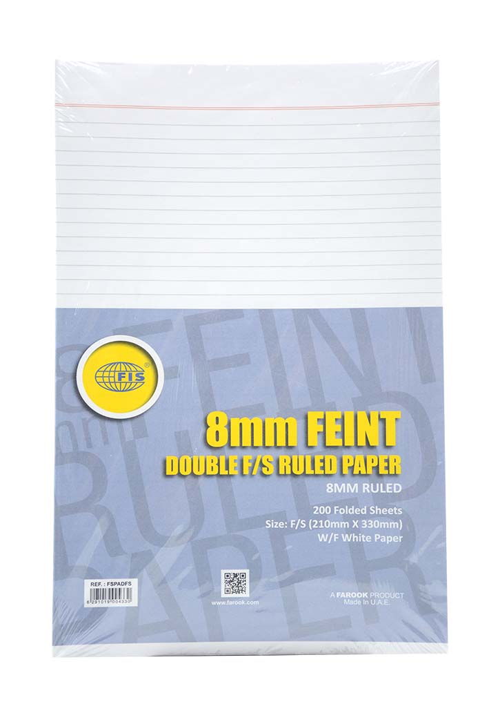 FIS - Ruled Paper Double F/S 60GSM