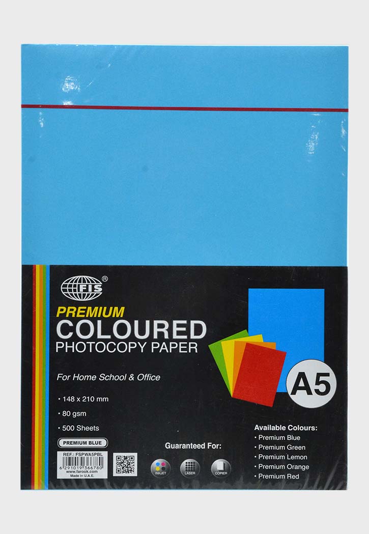FIS - Coloured Photo Copy Paper A5