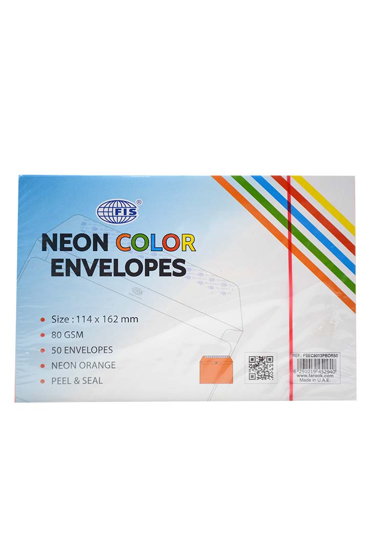 FIS - Neon Color Envelope 114x162MM (Orange)
