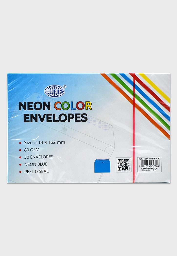 FIS - Neon Color Envelope 114x162MM (Blue)