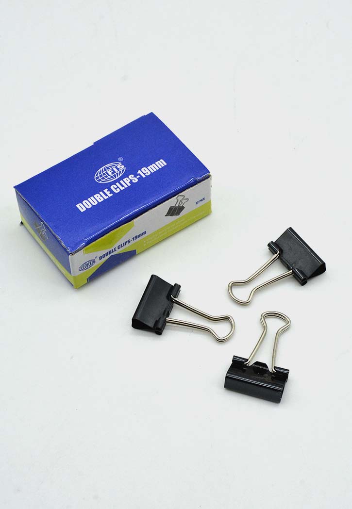 Fis - Double Clips 12PCS (Black)