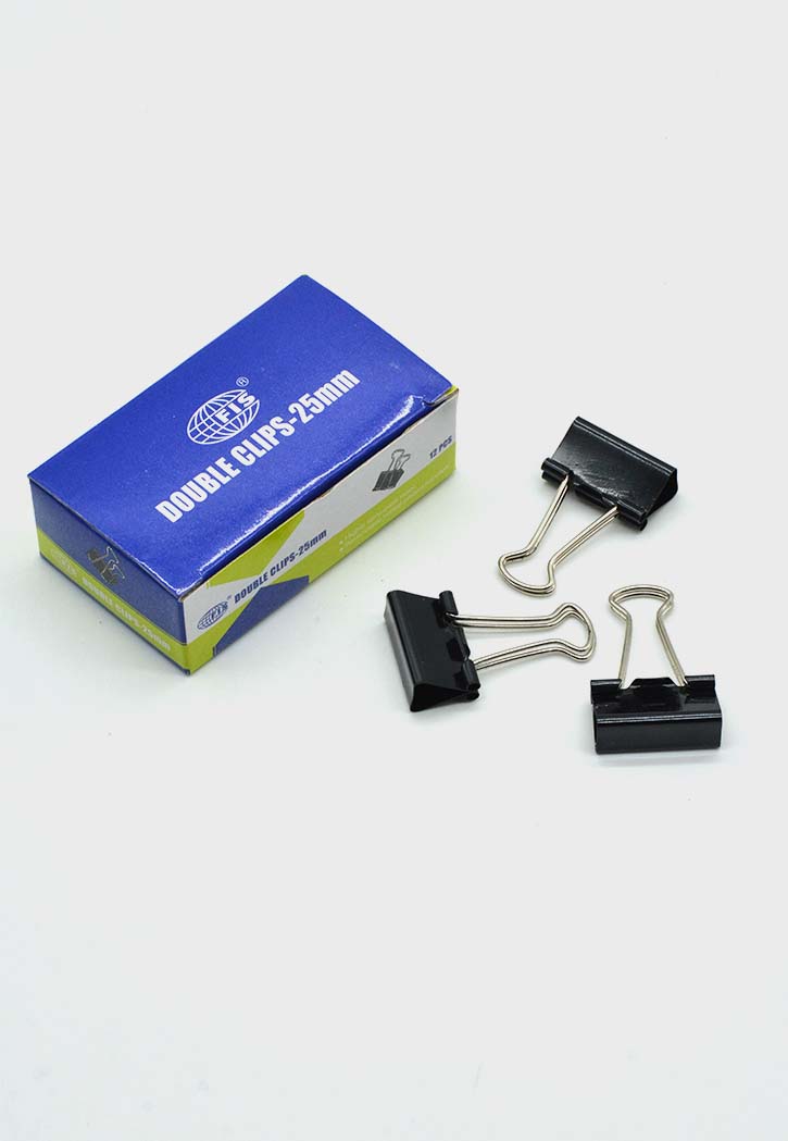 Fis - Double Clips 12PCS (Black)