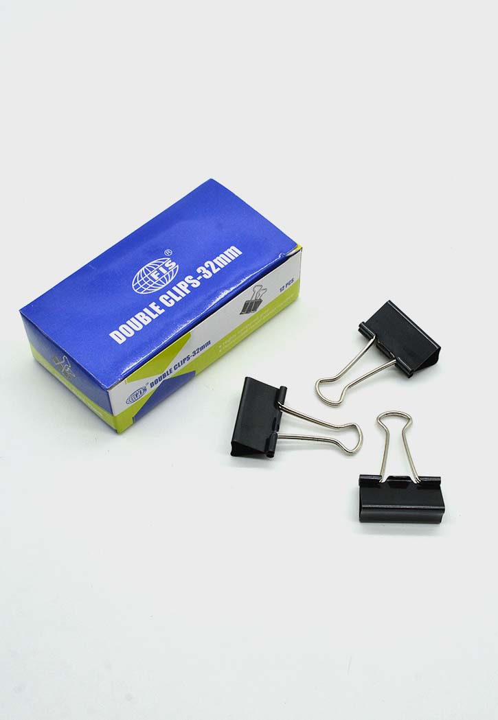 Fis - Double Clips 12PCS (Black)