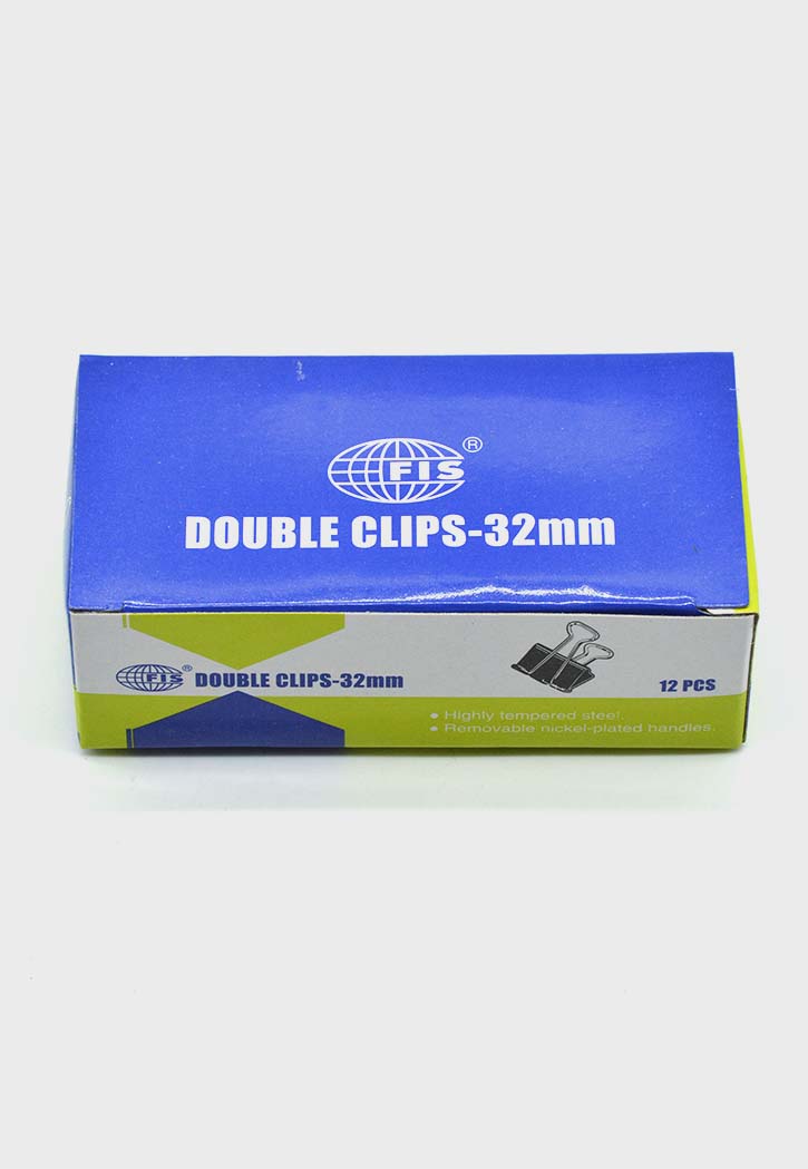 Fis - Double Clips 12PCS (Black)