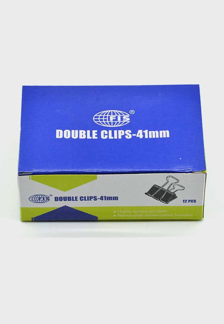 Fis - Double Clips 12PCS (Black)