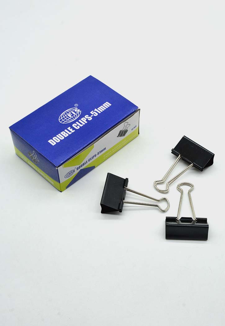 Fis - Double Clips 12PCS (Black)