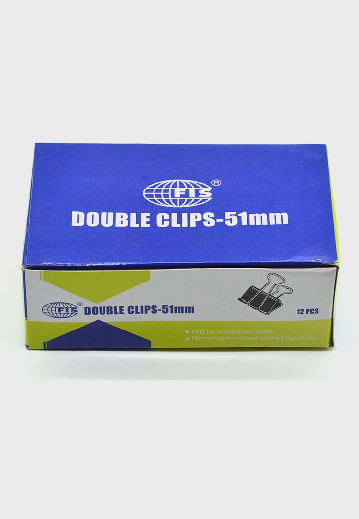 Fis - Double Clips 12PCS (Black)