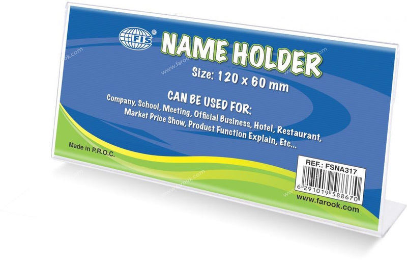 FIS - Name Holders 1 Side, 120 x 60 mm