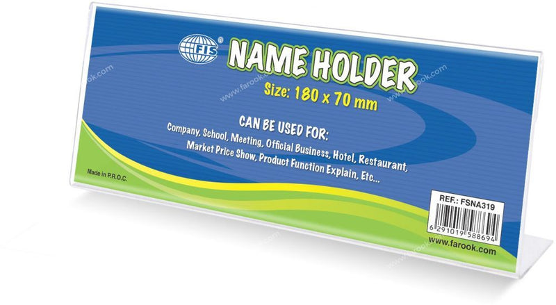 FIS - Name Holders 1 Side, 180 x 70 mm