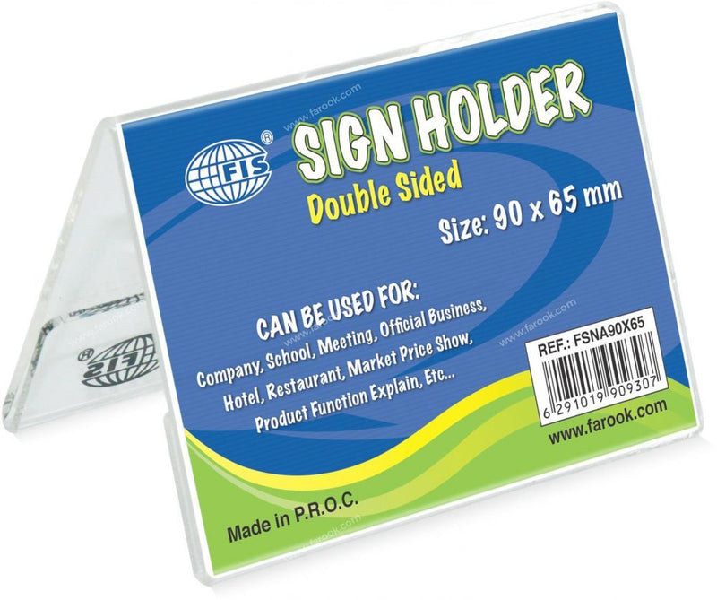 FIS - Sign Holders Double Sided  90 x 65 mm