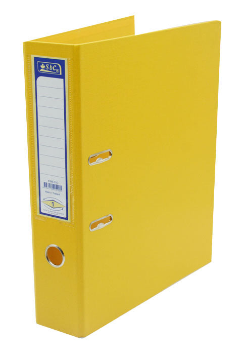 ملف بلاستيكي _ 2 خرم - اصفر SBC LEVER ARCH FILE 3" YELLOW