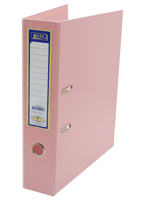 ملف بلاستيكي _ 2 خرم - زهري فاتح SBC LEVER ARCH FILE 3" PASTEL PINK