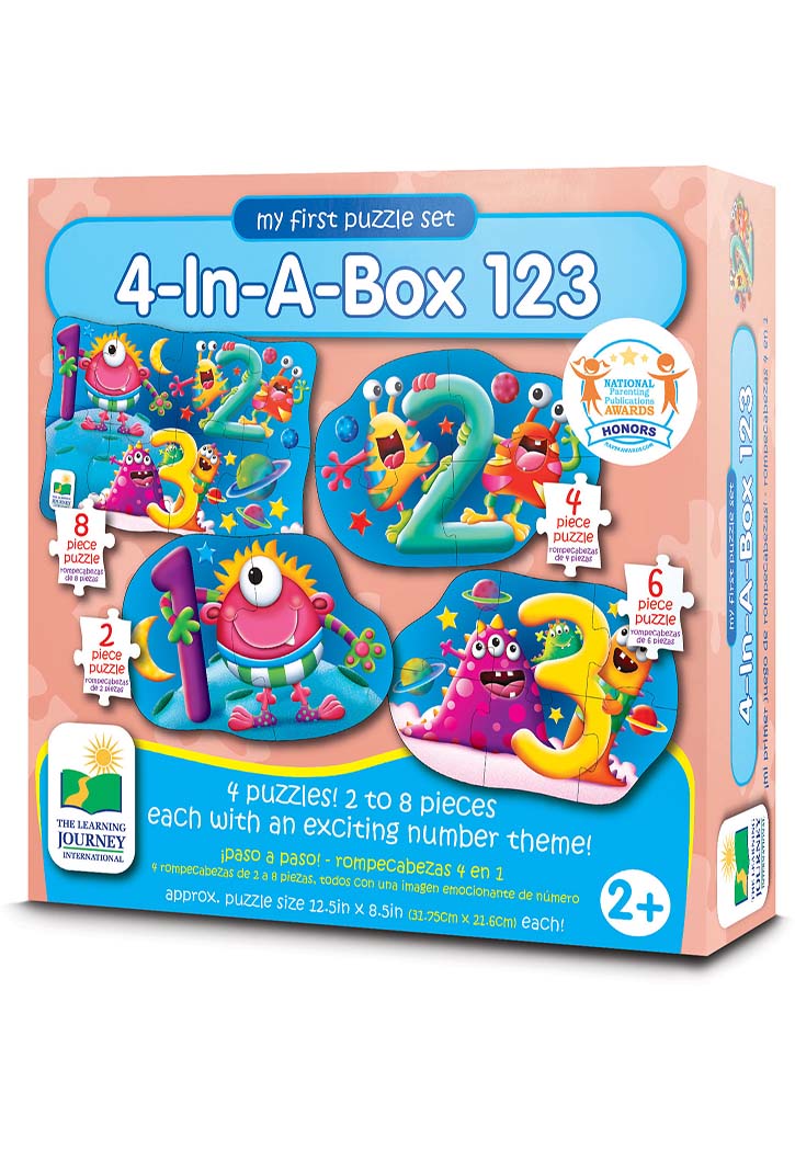 The Learning Journey - 4In1 Box 123 Puzzle