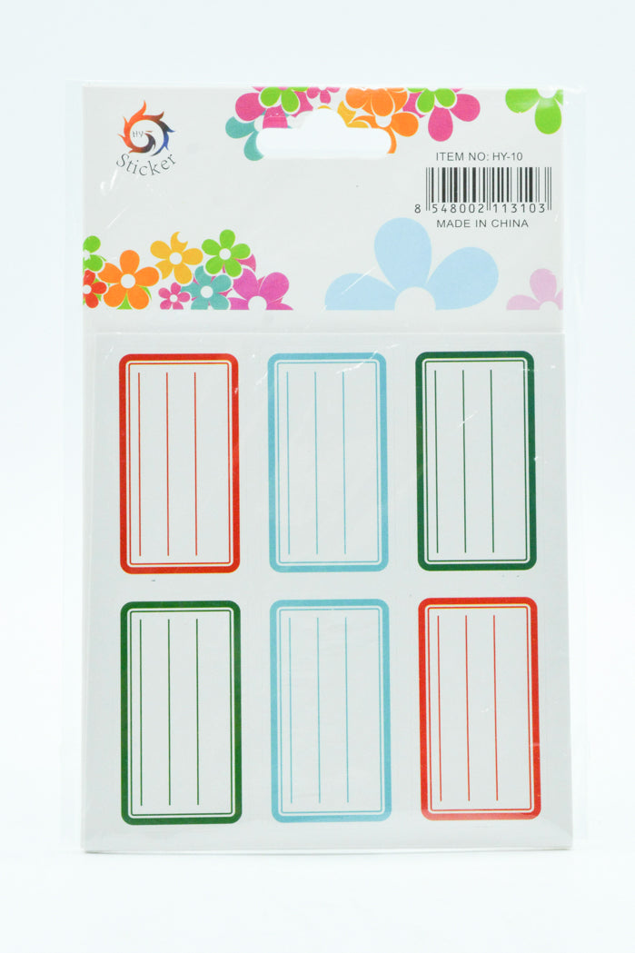 SCHOOL NAME LABELS 10 SHEETS - ZK009