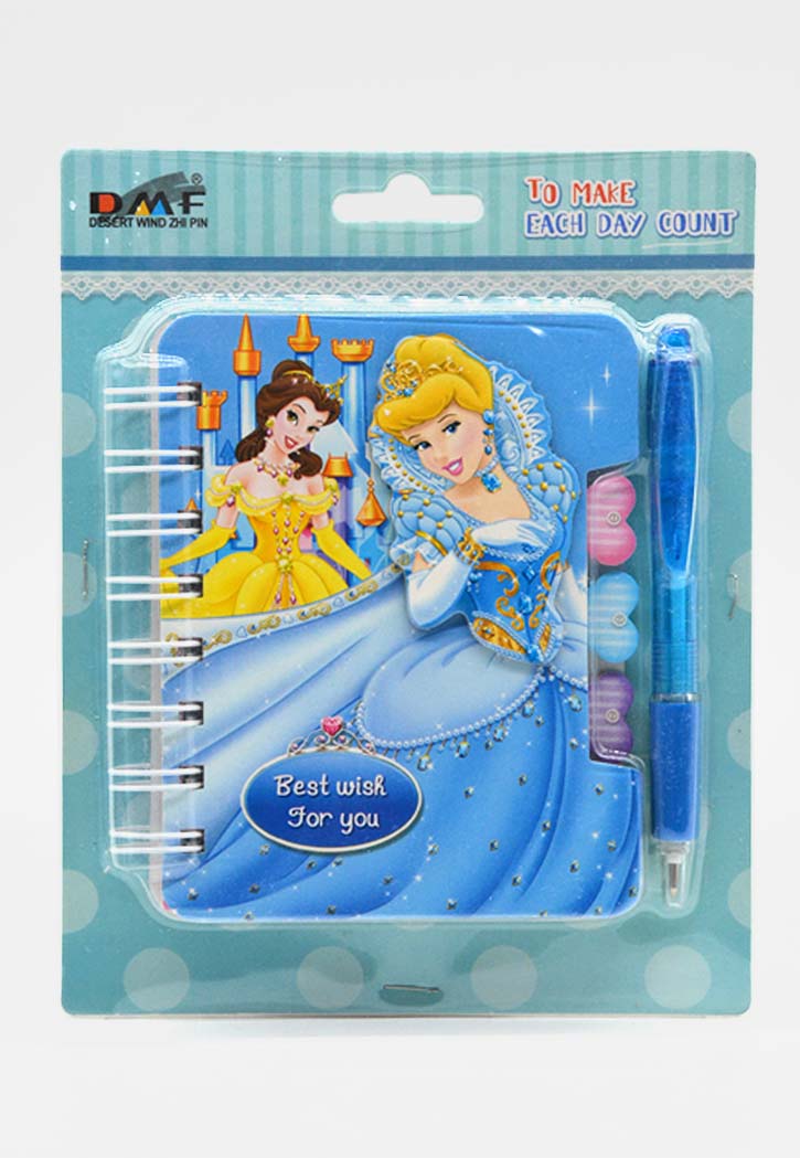 Disney Princess Spiral Notebook + Pen Set