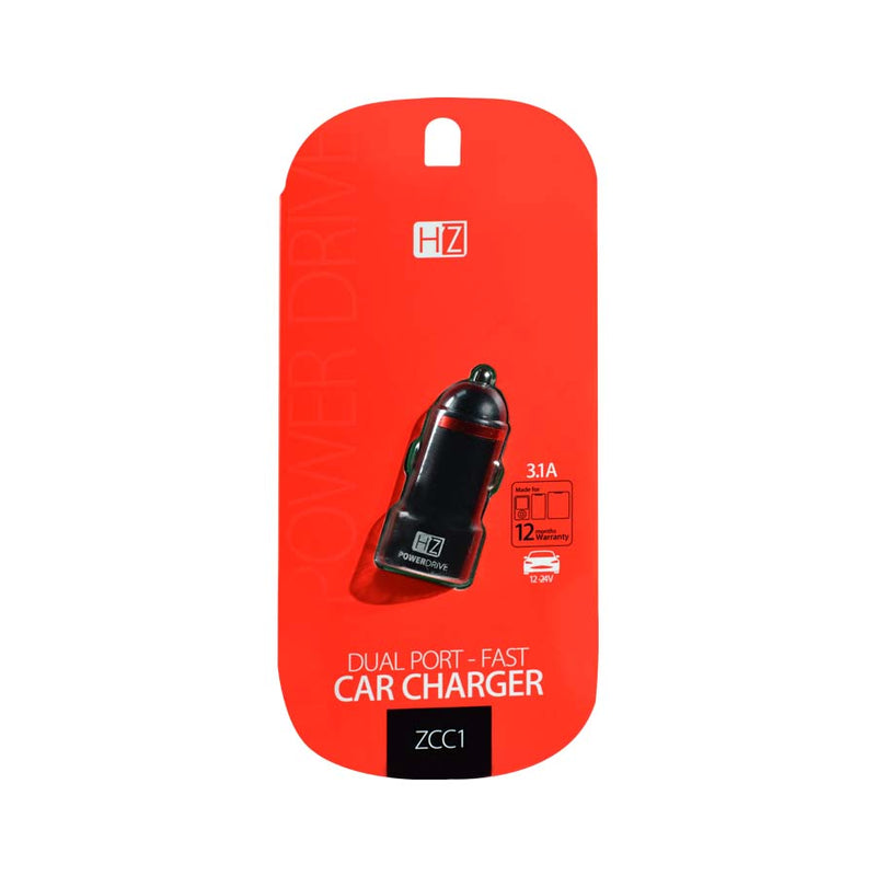 Heatz - Car Charger Adapter Dual Port ZCC1