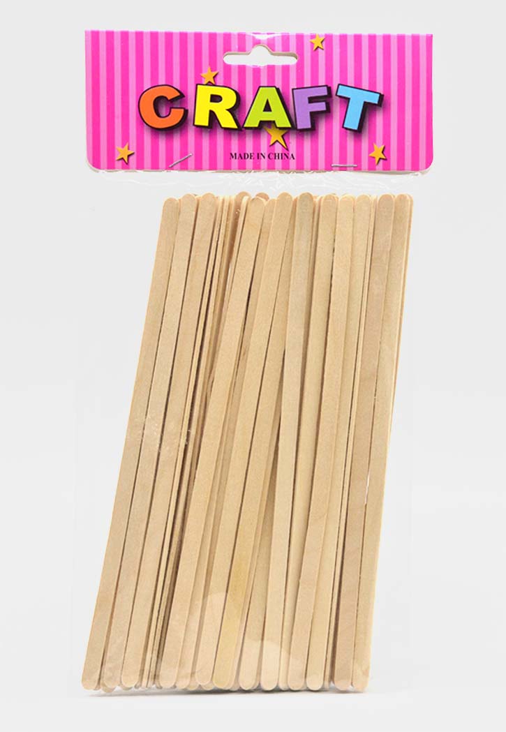 Craft - Plain Wooden Sticks 48PCS