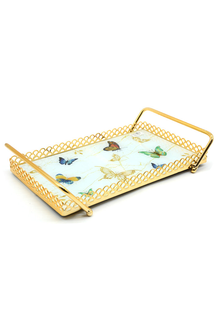 Golden Serving Tray 35X21CM