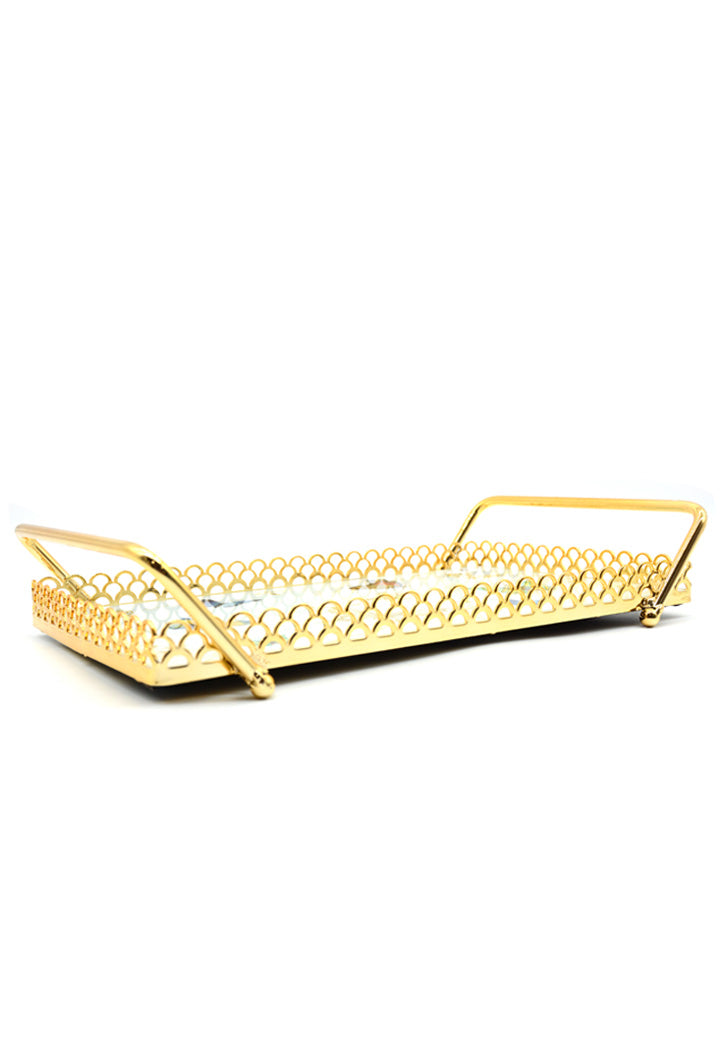 Golden Serving Tray 35X21CM
