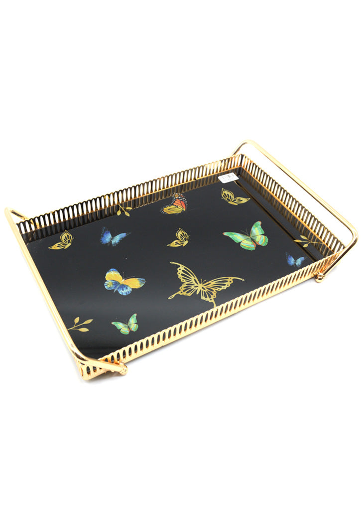 Golden Serving Tray 38X26CM