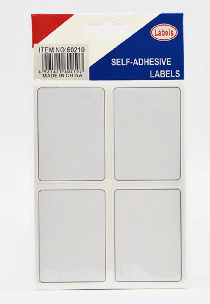 Self Adhesive White Labels